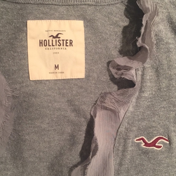 Gray Hollister Cardigan - Picture 3 of 3